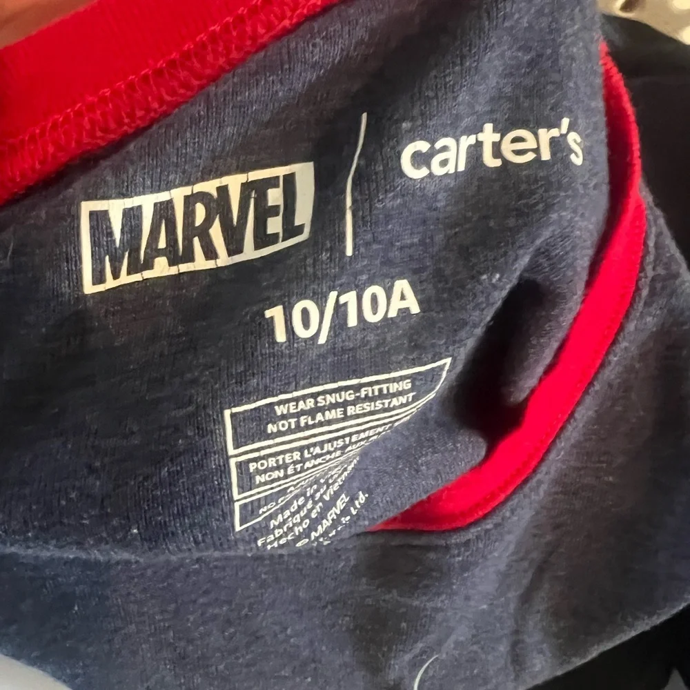 Marvel Spider-Man Boys Pajama Set Bundle Size 10 Carter’s 4pc Sleepwear